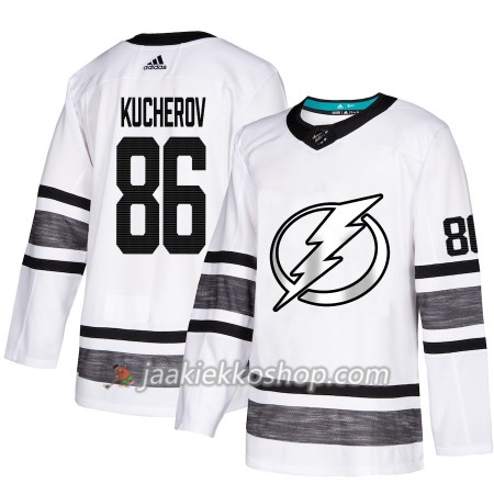 Miehille NHL Tampa Bay Lightning Pelipaita Nikita Kucherov 86 Valkoinen 2019 All-Star Adidas Authentic
